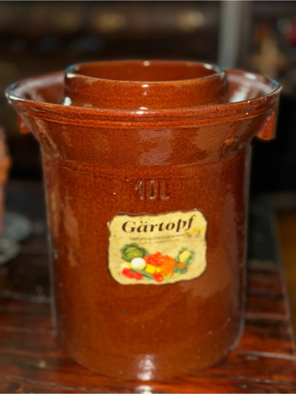 Gartopf 10l brown